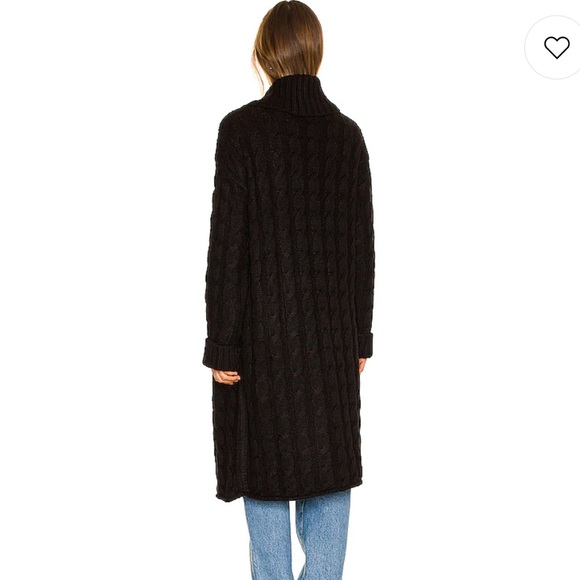 Sanctuary Ultimate Cable Cardi in Black Nite - Picture 3 of 6